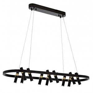 METAL and LED BLACK and ANTIQUE COLOR COATING CHANDELIER 100 x 34 CM LOAD: 90 CM